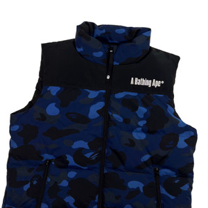 Bape Blue Camo Gilet 