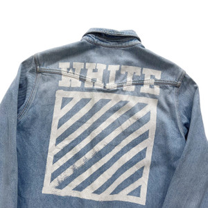 Off-White Diagonal Denim Shirt 