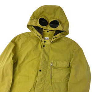 C.P. Company 50 Fili Lime Green Goggle Jacket 