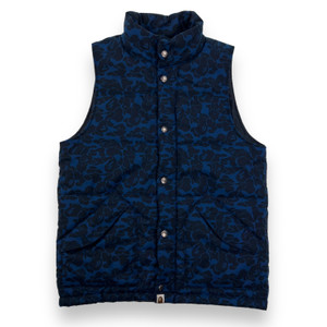 Bape Blue Camo Down Gilet