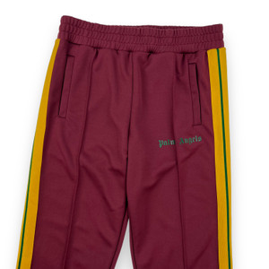 Palm Angels Burgundy & Yellow Sweatpants 