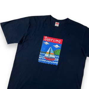 Supreme Sailboat Navy T Shirt  