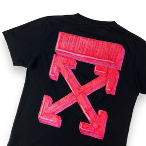 Off-White Pink Marker Arrows T Shirt 