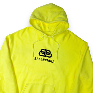 Balenciaga BB Logo Fluo Neon Hoodie