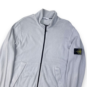 Stone Island Light Blue / Grey Full Zip Sweatshirt 