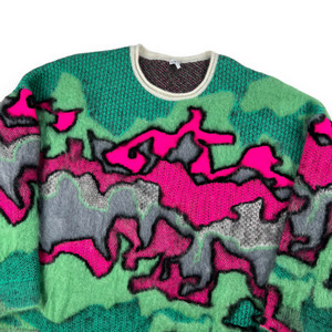 Loewe Multicolor Camo Mohair Sweater