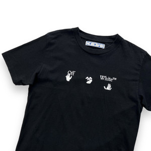 Off-White Hand Print T Shirt Black