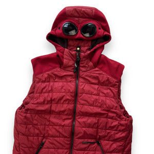C.P. Company Red Goggle Gilet 