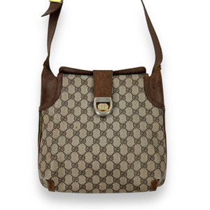 Gucci Monogram Striped Shoulder Bag 