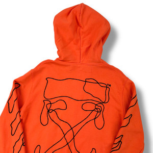 Off-White Abstract Arrows Orange Hoodie