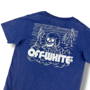Off-White Skeletons T Shirt Blue - Oliver's Archive