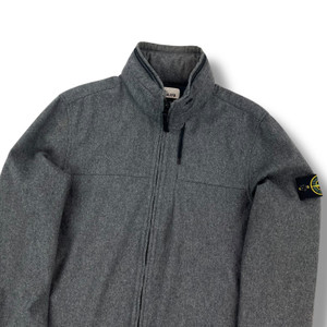 Stone Island Grey Wool Jacket