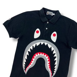 Bape Blue Flame Polo Shirt - Oliver's Archive