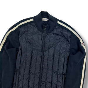 Moncler Navy Stripe Maglia Tricot Full Zip