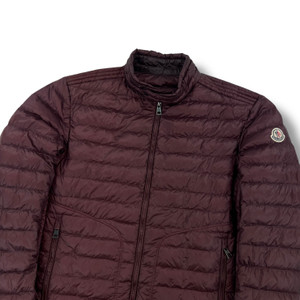 Moncler Auguste Burgundy Puffer Jacket 