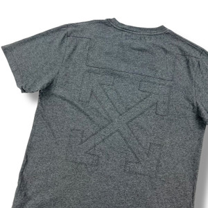 Off-White Cutout Arrows T Shirt Grey
