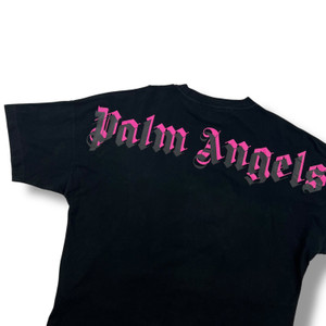 Palm Angels Pink Spellout T Shirt 