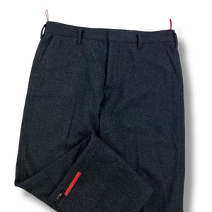 Prada Dark Grey Wool Trousers 