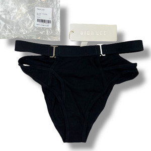 Dion Lee Black Y-Front Briefs 