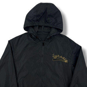 Versace Black Windbreaker Jacket 