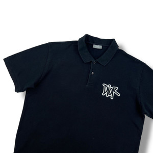 Dior x Shawn Stussy Black Polo Shirt
