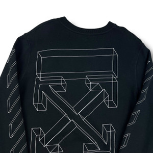 Off-White 3D Arrows Black Sweatshirt 