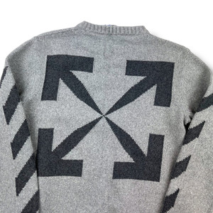 Off-White Grey Arrows Sweater 