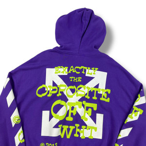 Off-White Exactly The Opposite Purple Hoodie 