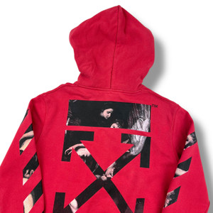 Off-White Caravaggio Arrows Red Hoodie 