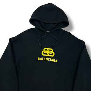 Balenciaga Yellow BB Logo Hoodie 