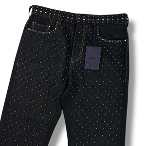 Prada FW18 Stud Embellished Jeans