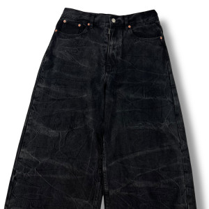 Maison Margiela Creased Black Jeans
