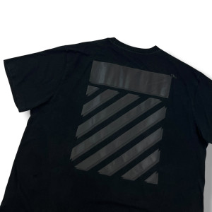Off-White Rubber Diagonal Black T Shirt 