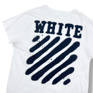 Off-White Spray Diagonal White T Shirt