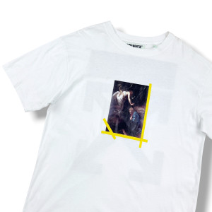 Off-White Yellow Caravaggio White T Shirt 