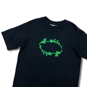 Off-White Women's Green Circle Logo T Shirt 
