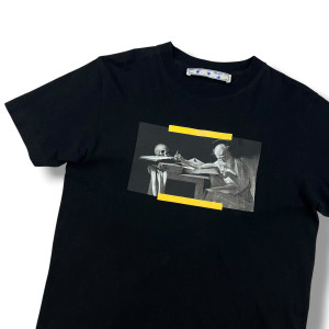 Off-White Yellow Caravaggio Black T Shirt 