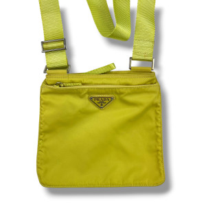 Prada Lime Green Nylon Crossbody bag 