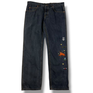 Gucci Black Applique Jeans