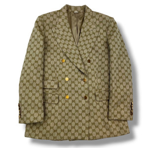 Gucci Womens GG Canvas Blazer 