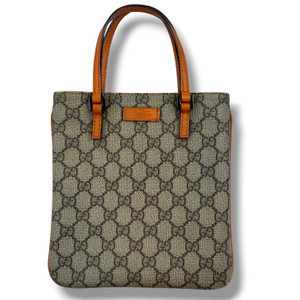 Gucci Monogram Orange Leather Handbag
