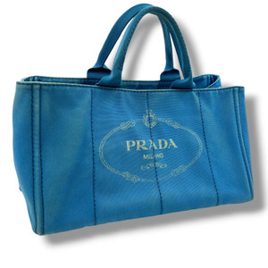 Prada Canapa Blue Handbag 