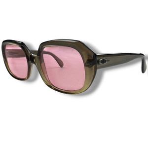 Christian Dior Khaki Sunglasses w/ Custom Pink Lenses
