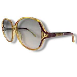 Christian Dior 2235 Burgundy & Gold Sunglasses