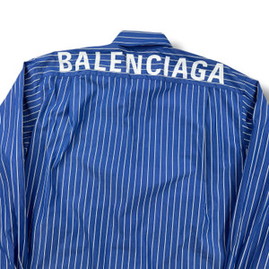 Balenciaga Blue Striped Shirt
