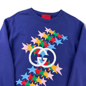 Gucci Rainbow Stars Purple Sweatshirt 