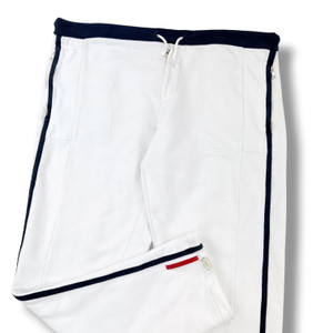 Prada Sport White & Navy Sweatpants 