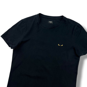 Fendi Small Logo Black T Shirt 