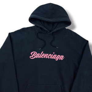 Balenciaga Barbie Glossy Logo Black Hoodie