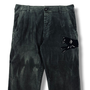 Gucci Dark Green Corduroy Trousers